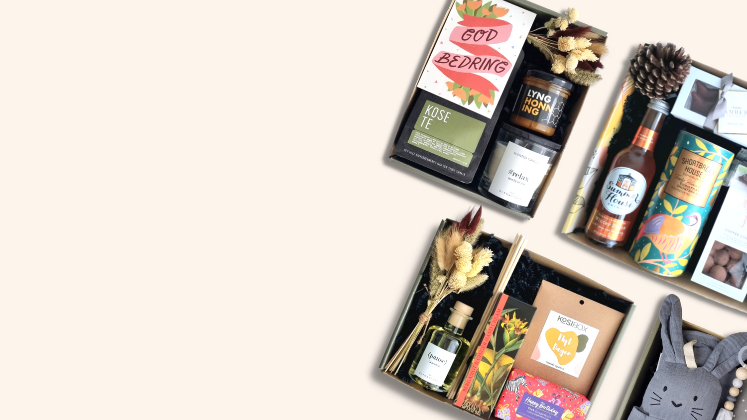 Gaveesker levert på døra