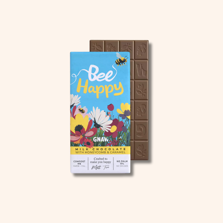 GNAW sjokoladeplate - Bee Happy