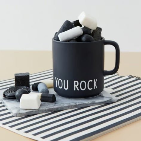 Kopp med teksten "You rock"