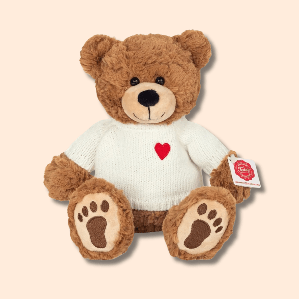 Cuddly nallebjörn - hjärta (30 cm)