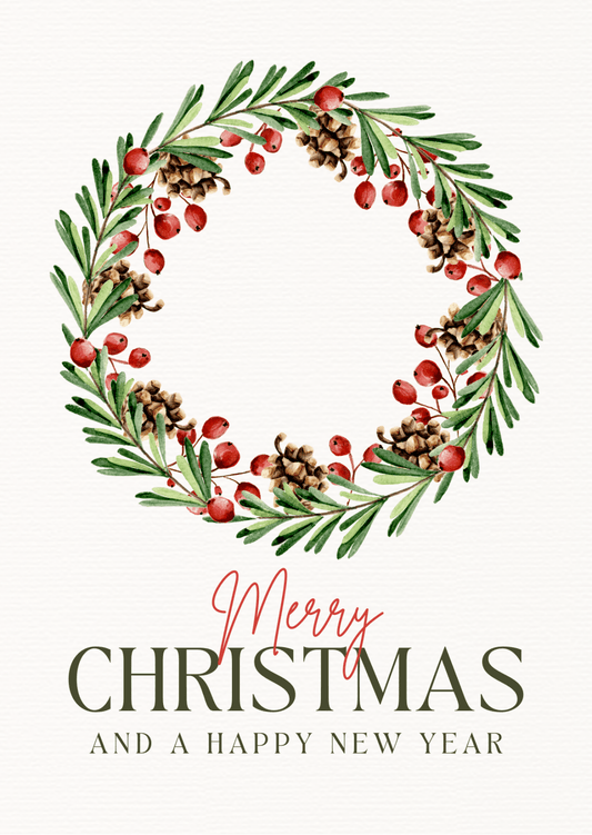 Kort: Merry Christmas & Happy New Year