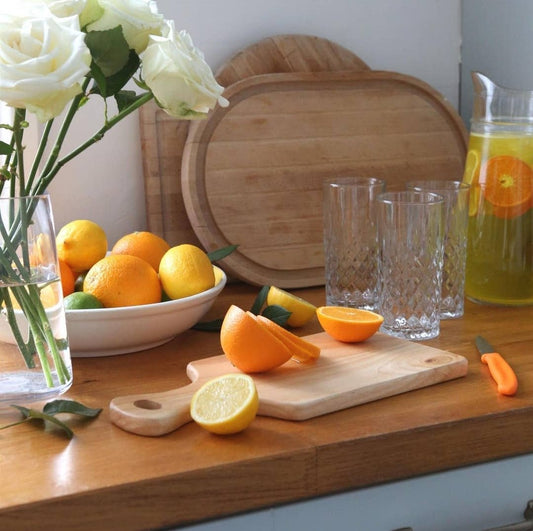 Träskärbräda med handtag