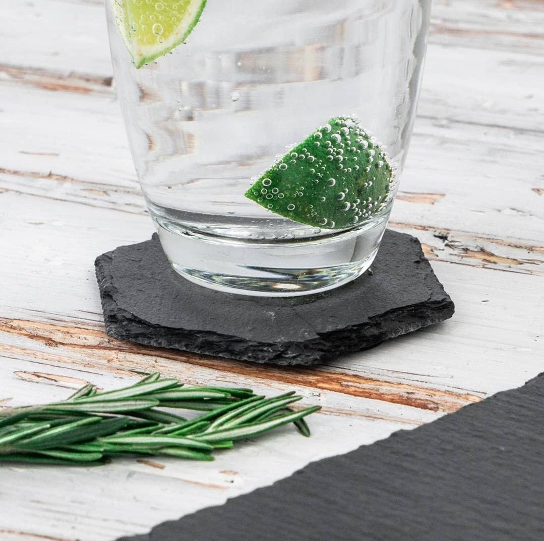 Drikke chip (coaster) af skifer