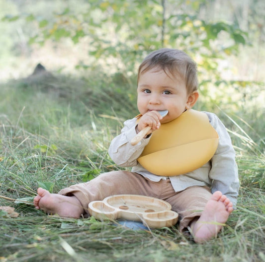 Silikone hagesmæk - Gul