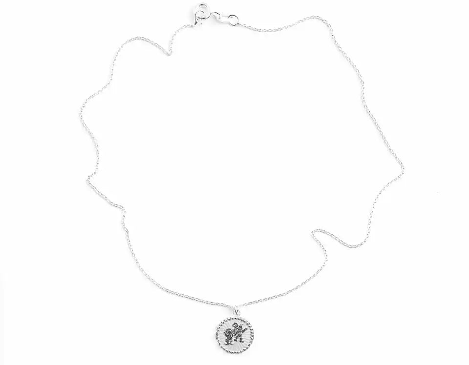Small lucky necklace - white mother of pearl