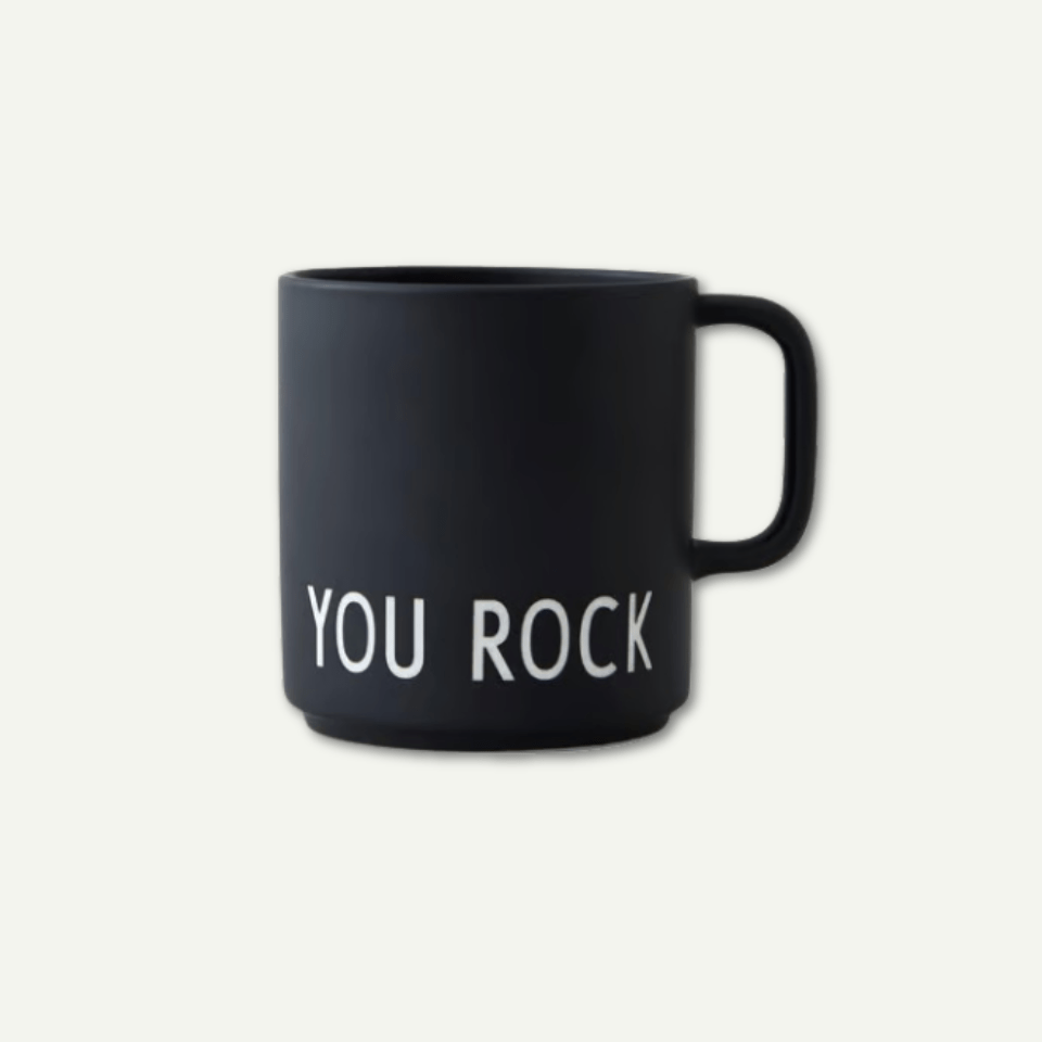 Kopp med teksten "You rock"