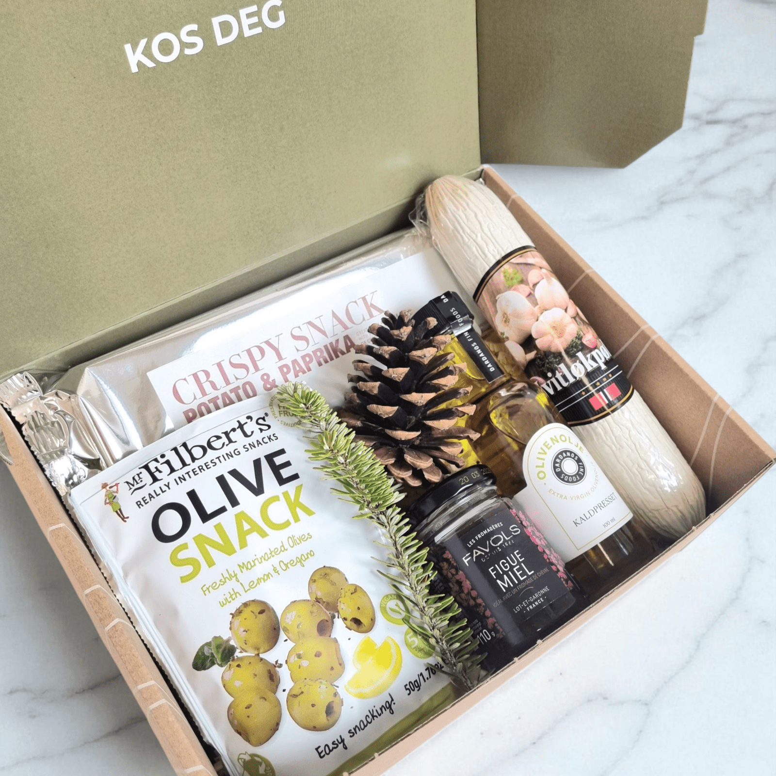 Julepakker med saltmat (inkl. hjemlevering)