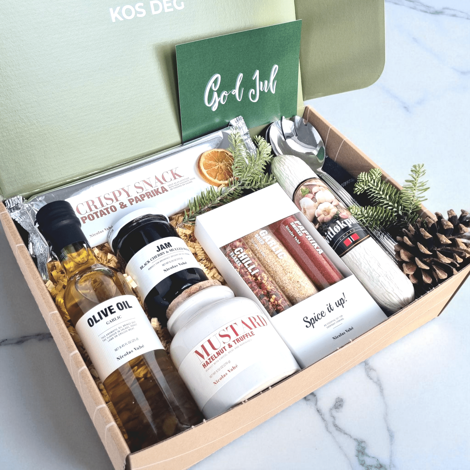 Julepakker med saltmat (inkl. hjemlevering)