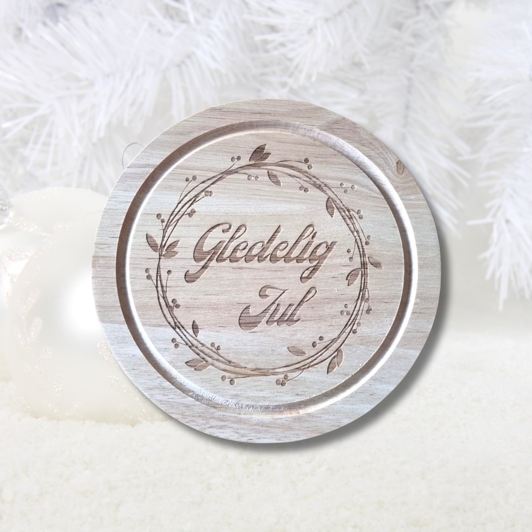 Ostebrett med innebygget knivsett - gledelig jul