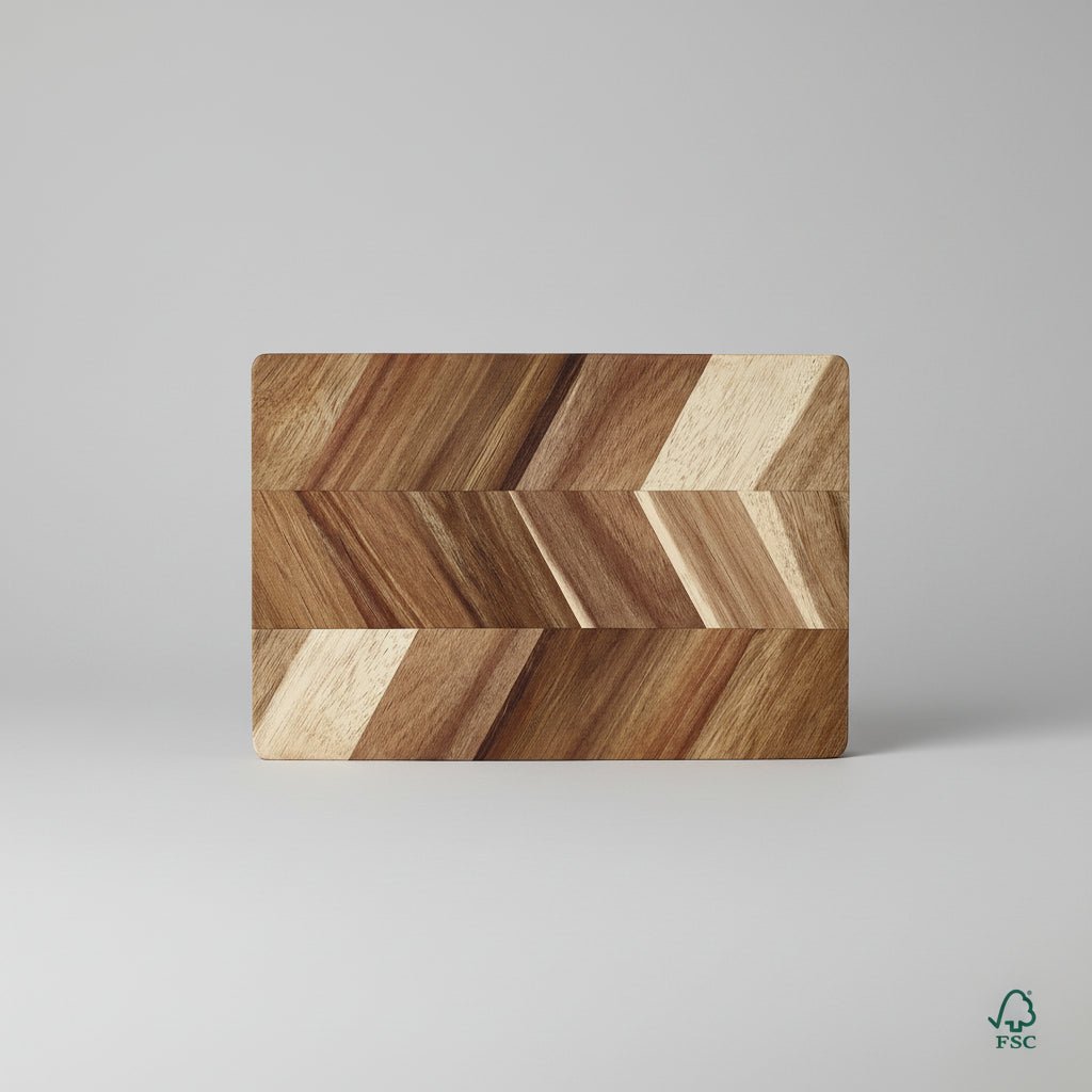 Acacia wood cutting board - herringbone