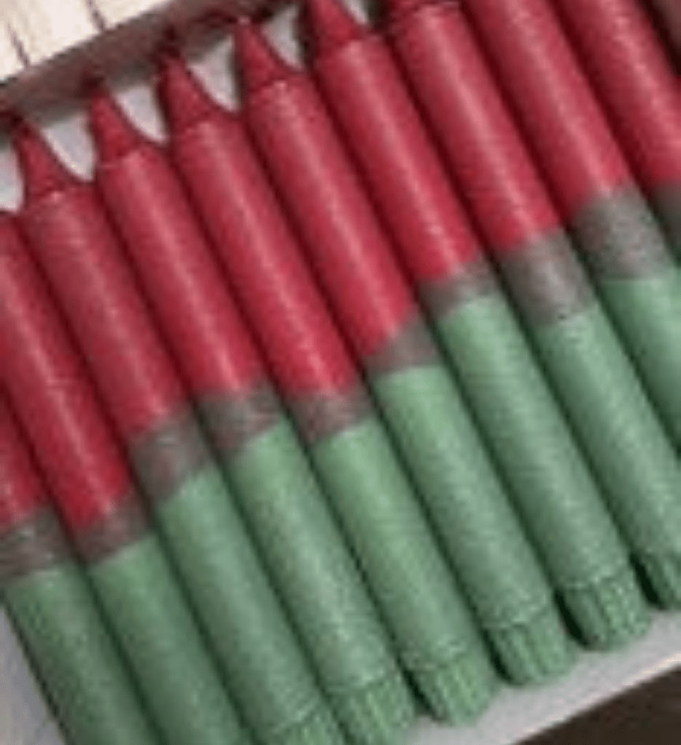 Festlig stearinlys - jul