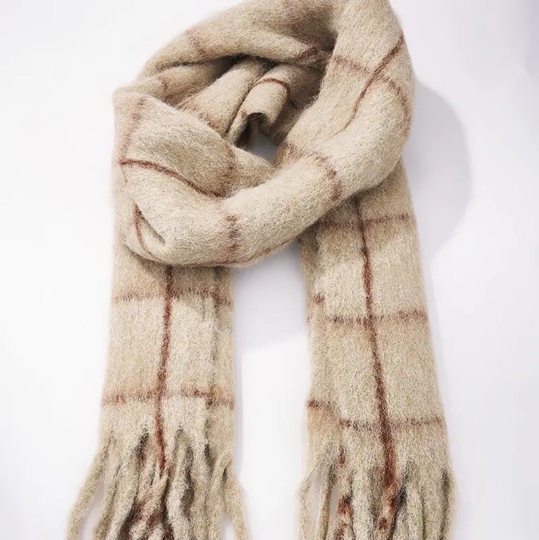 Skjerf i ullmiks - rute