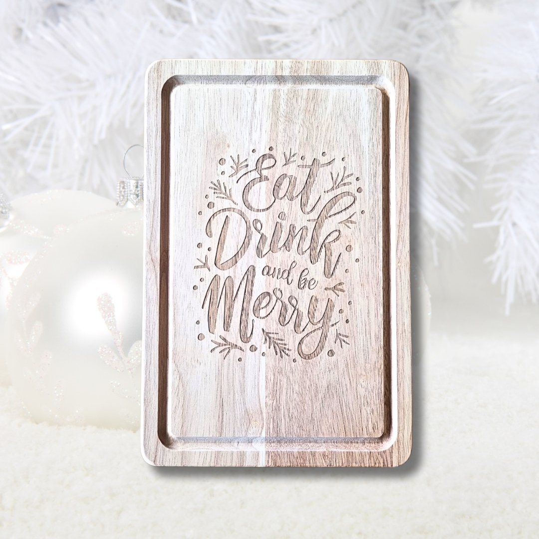 Skærebræt i julegave - Festligt motiv