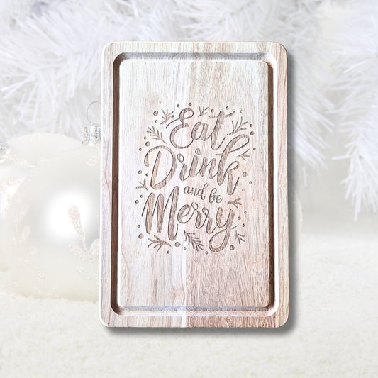 Skærebræt i julegave - Festligt motiv