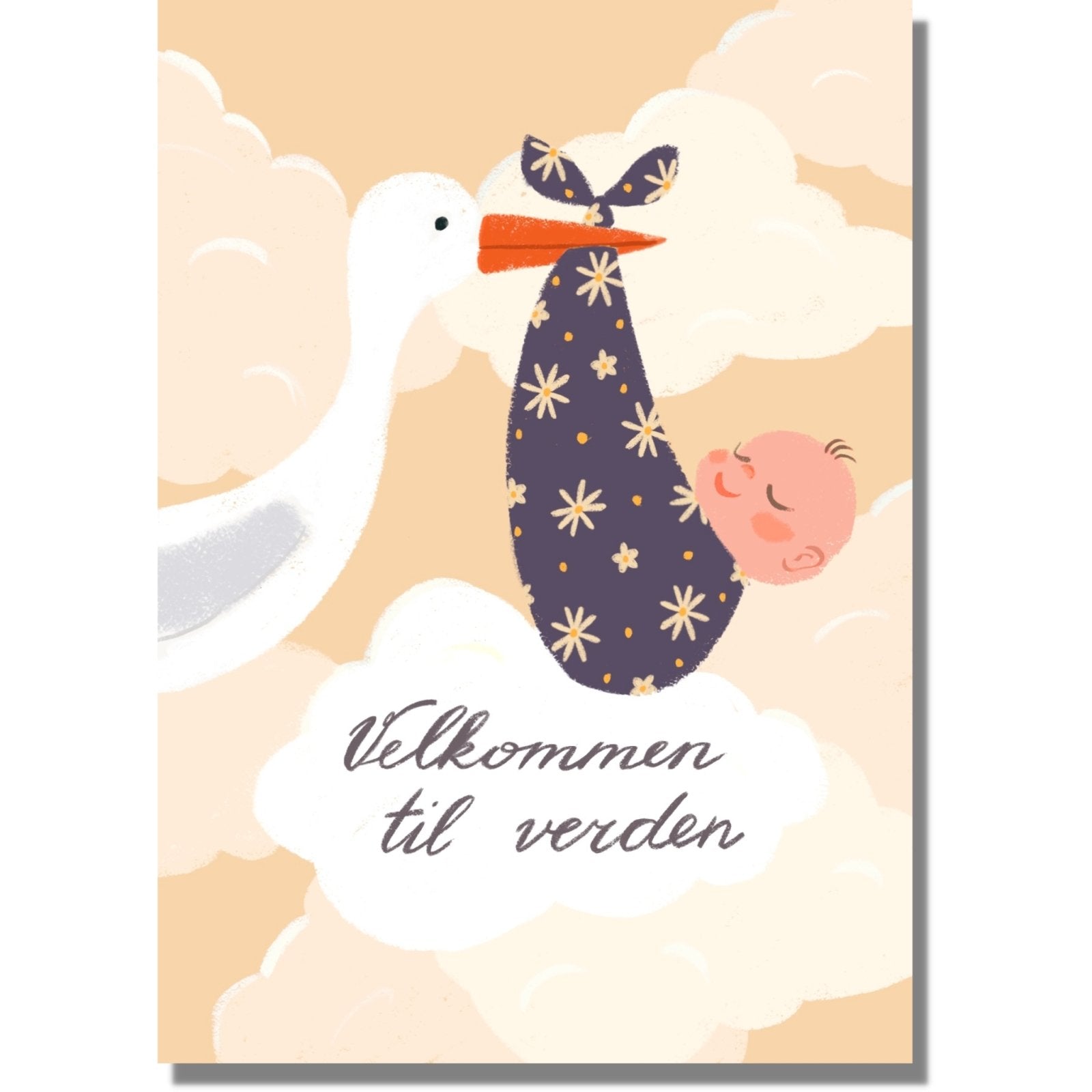 Kort: Velkommen til verden - Fersken – Kosibox