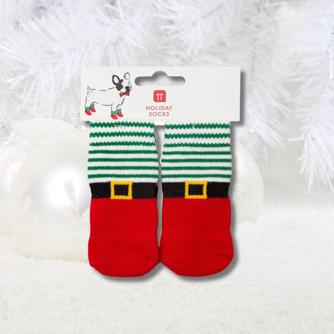 Christmas present for the dog - dog socks