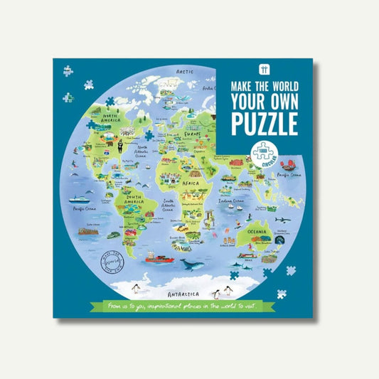 Puzzle (1000) - Round world map