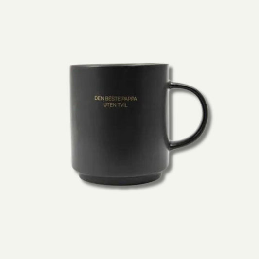 Kopp med teksten "Den beste pappa uten tvil"