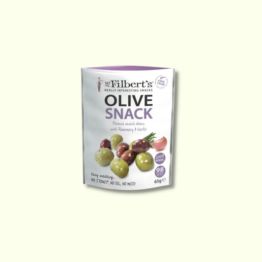 Oliven med rosmarin og hvidløg - snack