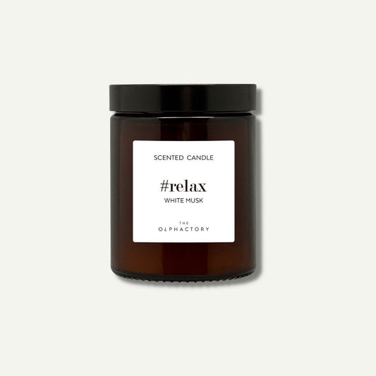 Scented candle - Relax, White musk (135g)