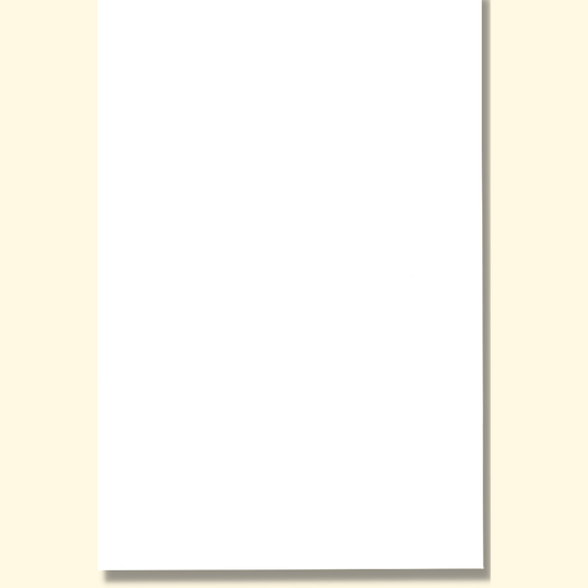 Card: White without motif