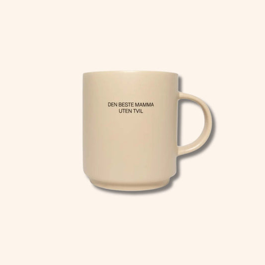 Cup with the text "The best mom without a doubt"
