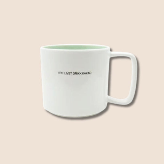 Kopp med texten "Kakao"