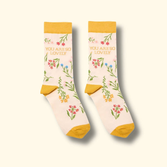 Funny socks - "You are so lovely"