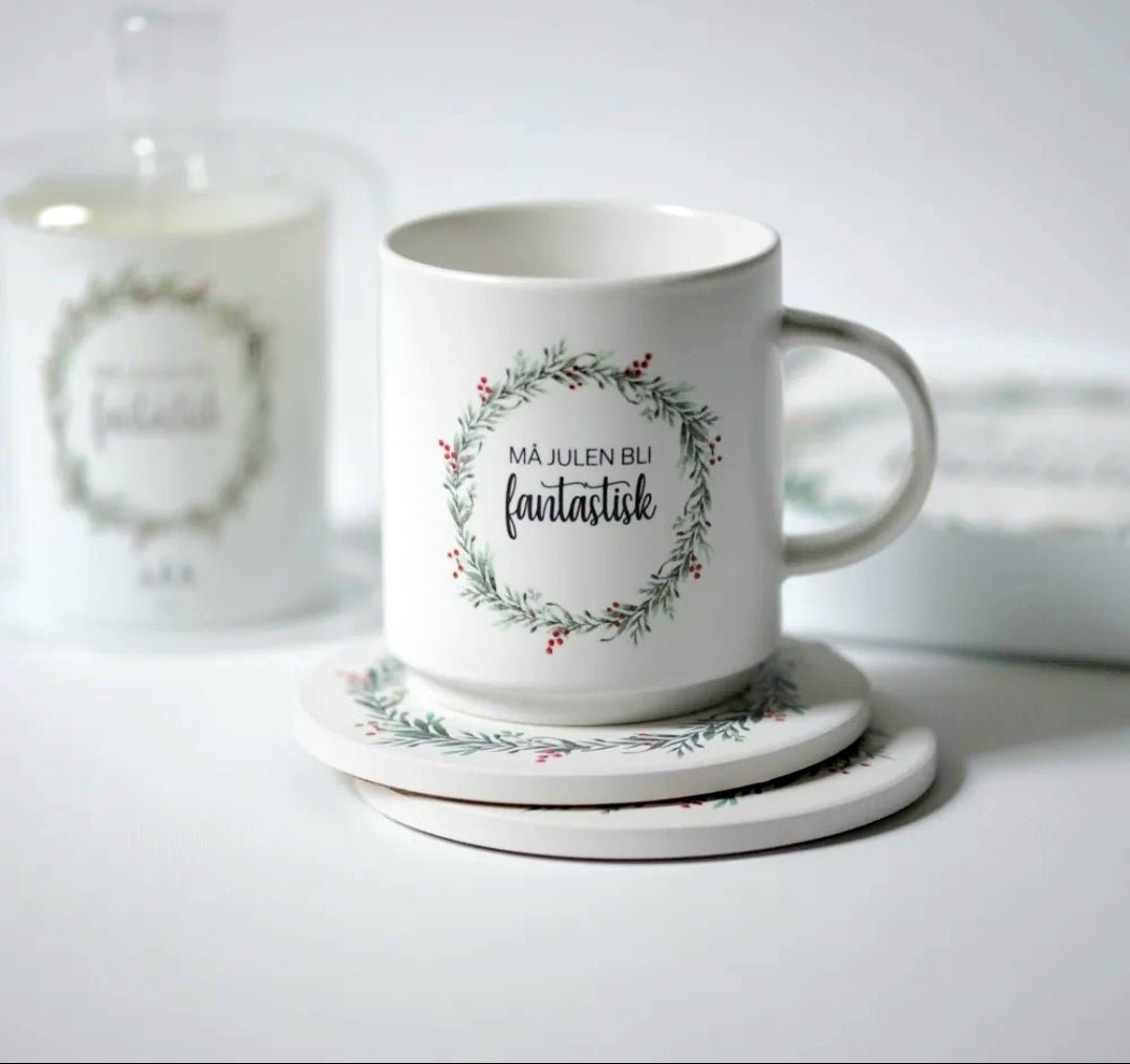Cup with the text "May Christmas be wonderful"