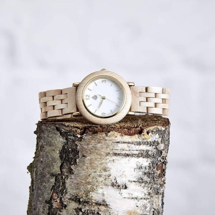 <tc>Natural wooden watch for women - light</tc>