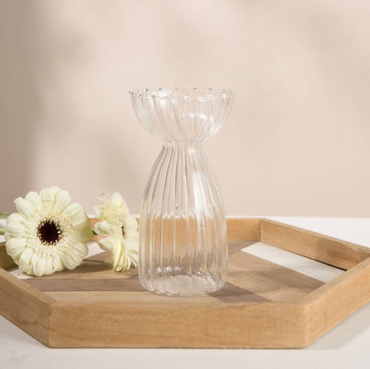Glass vase - transparent A