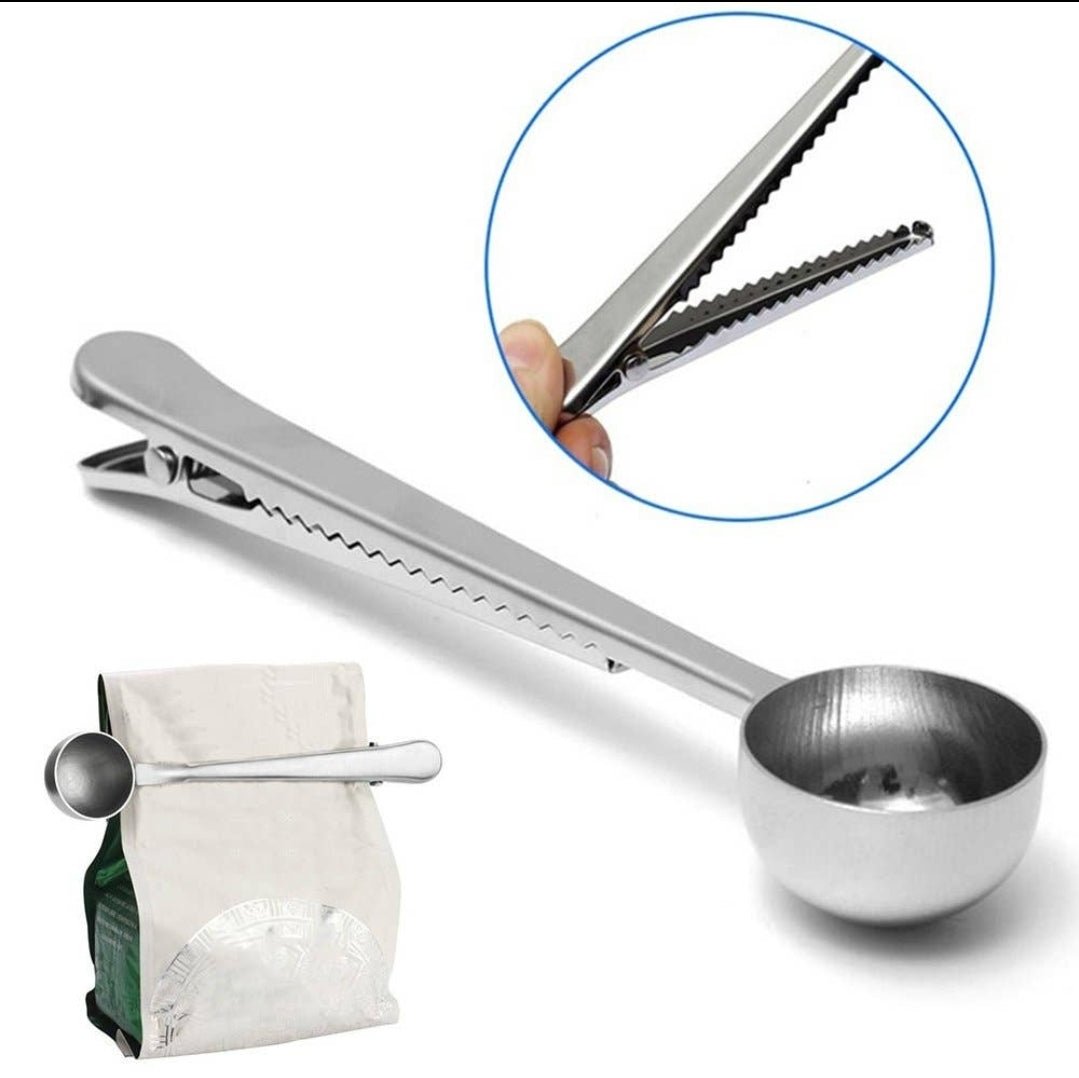 Måttsked för kaffe med påsklämma - Guld