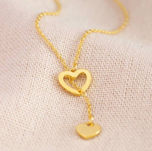 Necklace with hearts