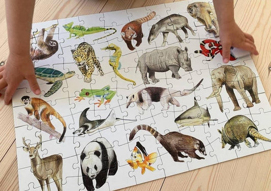 儿童拼图 (100) - 动物
