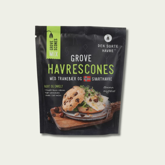 Grova Havrescones med tranbärsmix