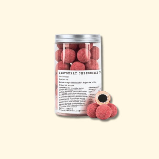 Raspberry cheesecake salt licorice