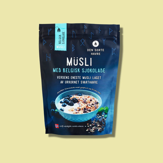 Müsli med Belgisk Sjokolade
